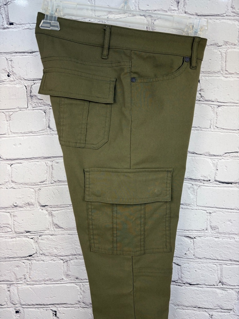 prAna Meme Pant Skinny Cargo Hiking Pants Green Sz 2 - Picture 10 of 15